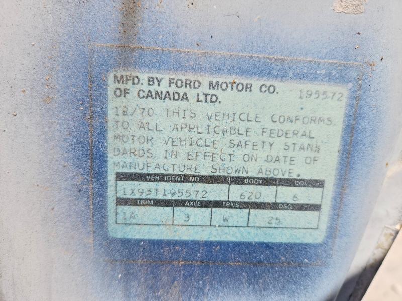 1971 Ford Maverick მანქანა იყიდება აუქციონზე, vin: 1X93T195572, აუქციონის ნომერი: 59838586