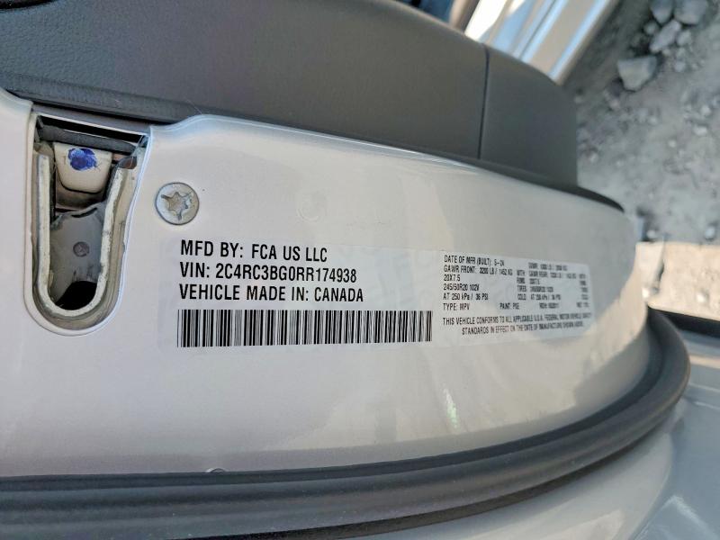 Aukcja sprzedaży 2024 Chrysler Pacifica, vin: 2C4RC3BG0RR174938, numer aukcji: 60974376