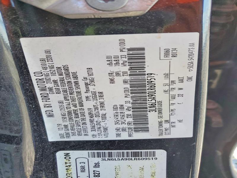 Продажа на аукционе авто 2020 Lincoln Mkz, vin: 3LN6L5A90LR609519, номер лота: 61127266