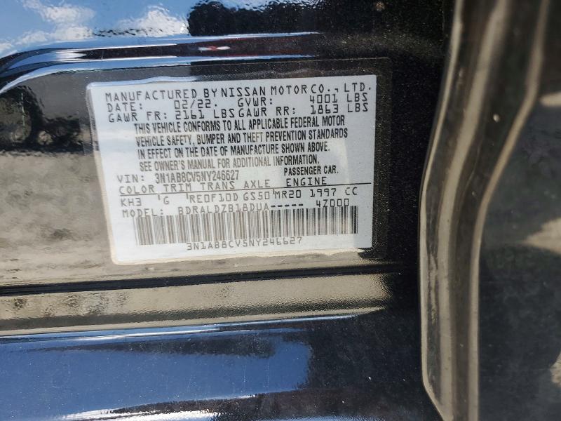 Aukcja sprzedaży 2022 Nissan Sentra, vin: 3N1AB8CV5NY246627, numer aukcji: 61540336
