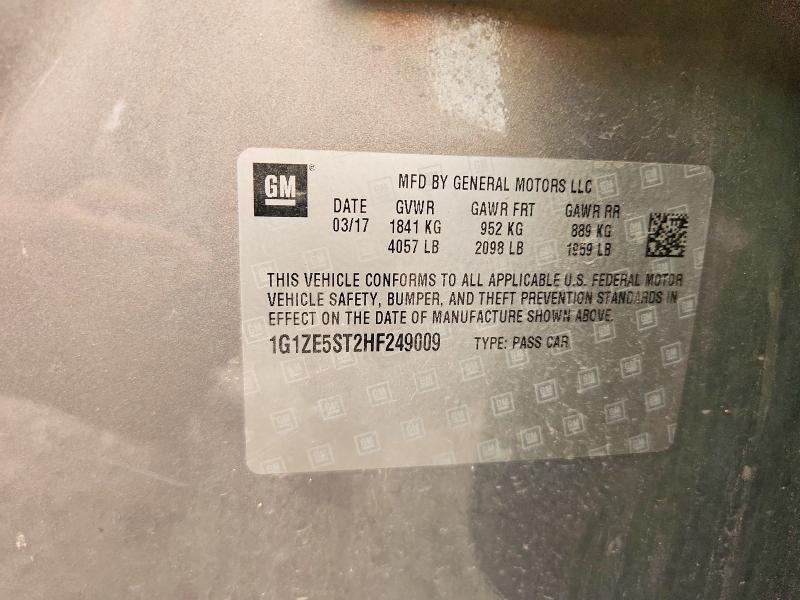 Продажа на аукционе авто 2017 Chevrolet Malibu, vin: 1G1ZE5ST2HF249009, номер лота: 61129436