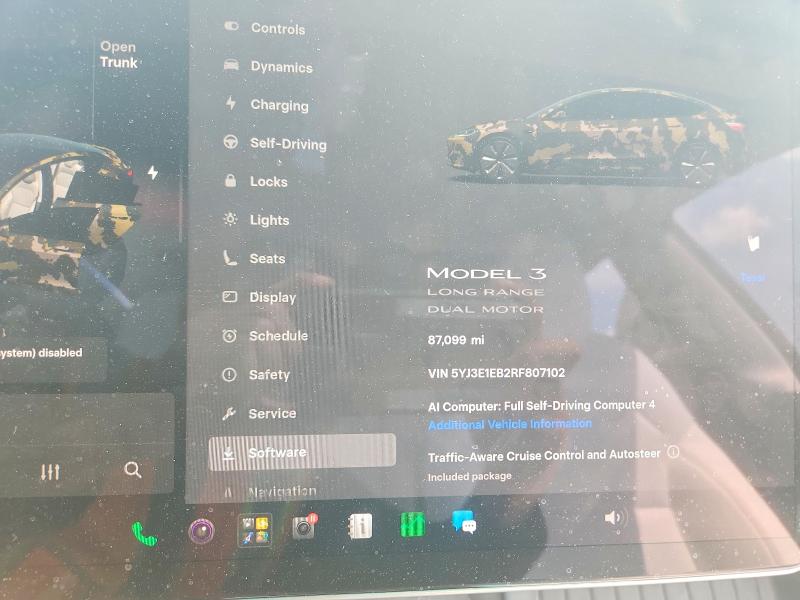 2024 Tesla Model 3 მანქანა იყიდება აუქციონზე, vin: 5YJ3E1EB2RF807102, აუქციონის ნომერი: 62136326