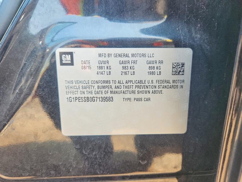 Продаж на аукціоні авто 2016 Chevrolet Cruze Limited, vin: 1G1PE5SB0G7139583, номер лоту: 62860036