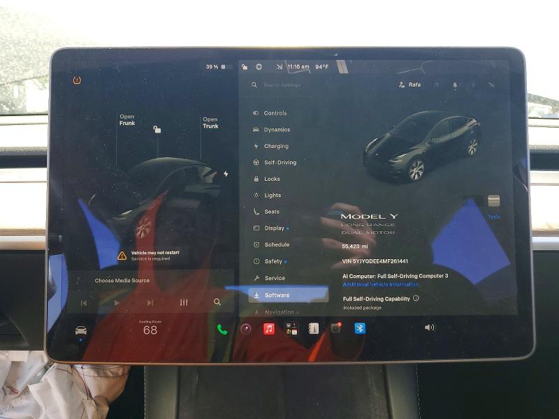 Aukcja sprzedaży 2021 Tesla Model Y, vin: 5YJYGDEE4MF261441, numer aukcji: 61342446