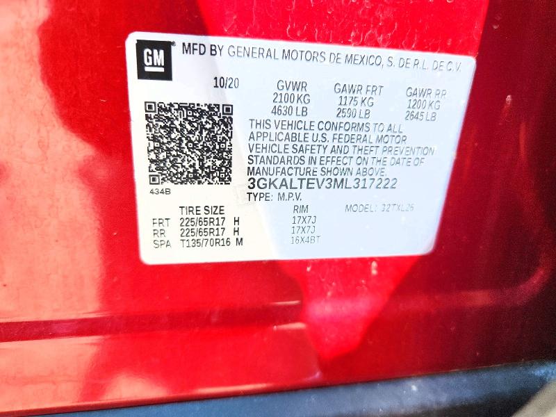 Продаж на аукціоні авто 2021 Gmc Terrain, vin: 3GKALTEV3ML317222, номер лоту: 59631026