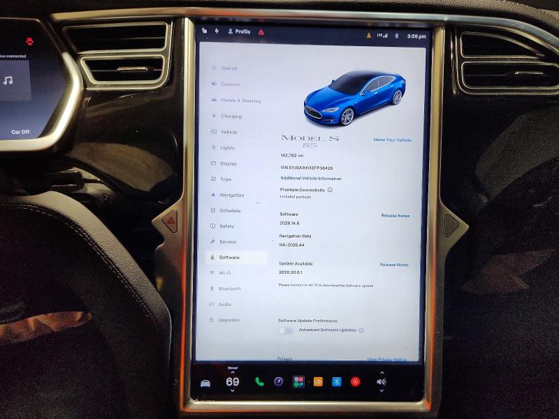 Продажа на аукционе авто 2014 Tesla Model S, vin: 5YJSA1H1XEFP36428, номер лота: 60308396