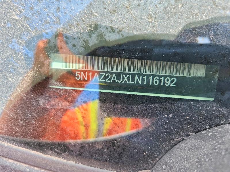 Aukcja sprzedaży 2020 Nissan Murano, vin: 5N1AZ2AJXLN116192, numer aukcji: 62136286