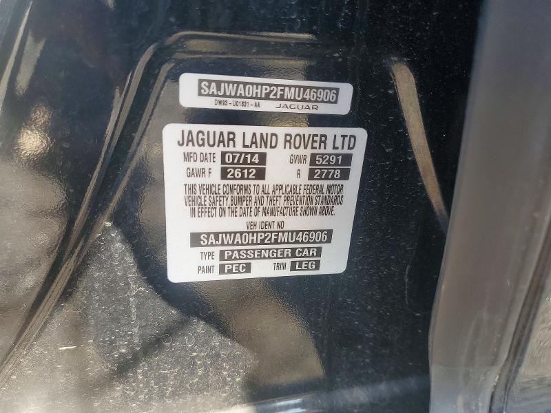 Продаж на аукціоні авто 2015 Jaguar Xf, vin: SAJWA0HP2FMU46906, номер лоту: 59186416