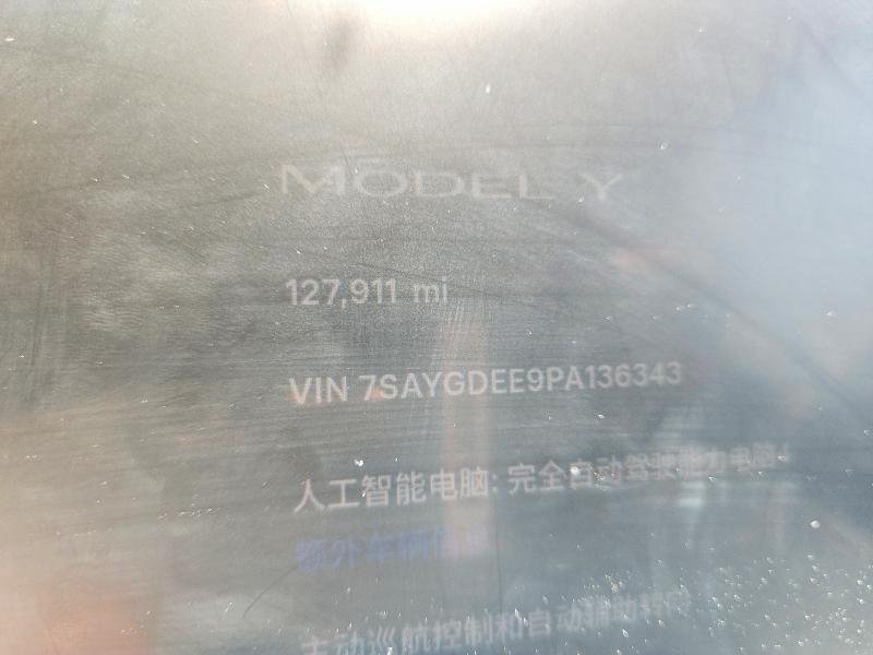 Aukcja sprzedaży 2023 Tesla Model Y, vin: 7SAYGDEE9PA136343, numer aukcji: 62489126