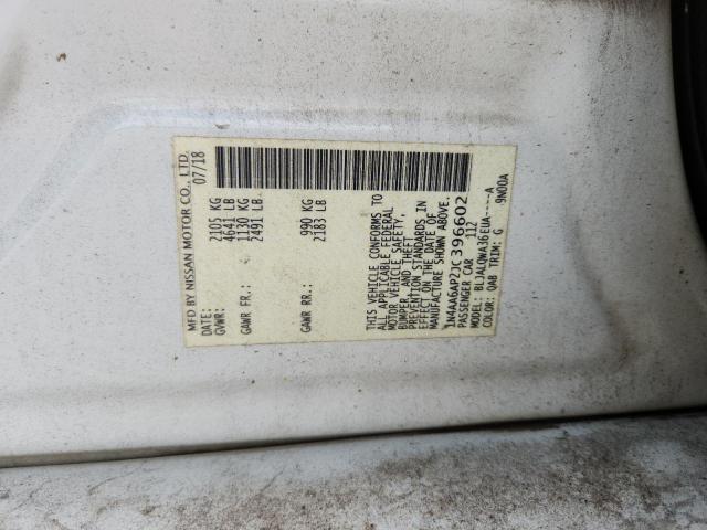 Продаж на аукціоні авто 2018 Nissan Maxima, vin: 1N4AA6AP2JC396602, номер лоту: 61283556