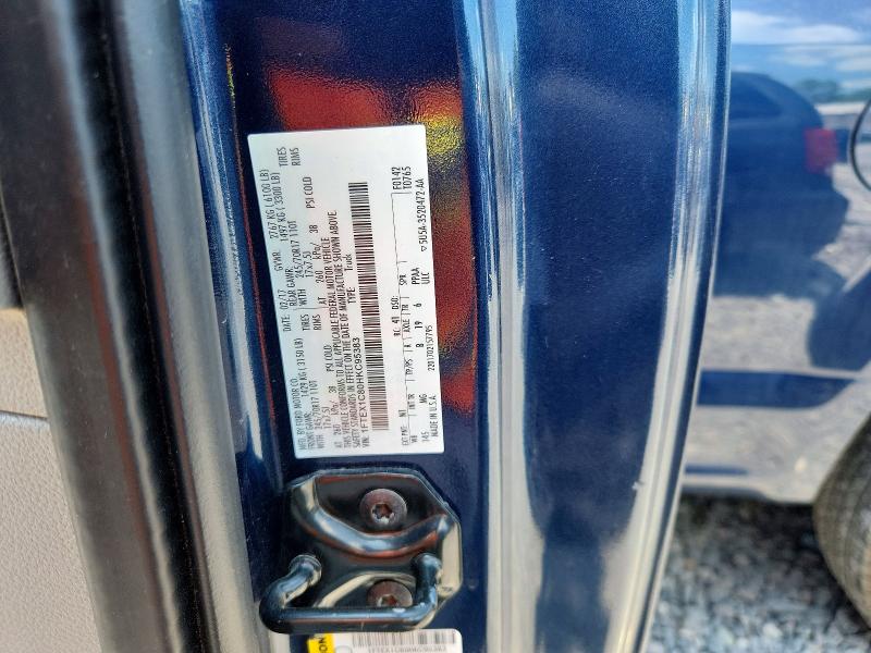 60878586 :رقم المزاد ، 1FTEX1C80HKC95383 vin ، 2017 Ford F150 مزاد بيع
