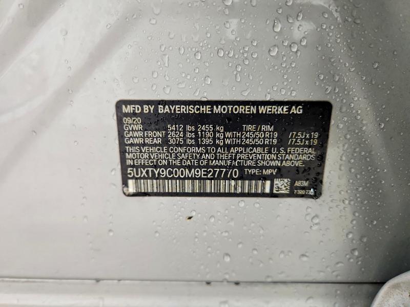 Aukcja sprzedaży 2021 Bmw X3, vin: 5UXTY9C00M9E27770, numer aukcji: 62149816