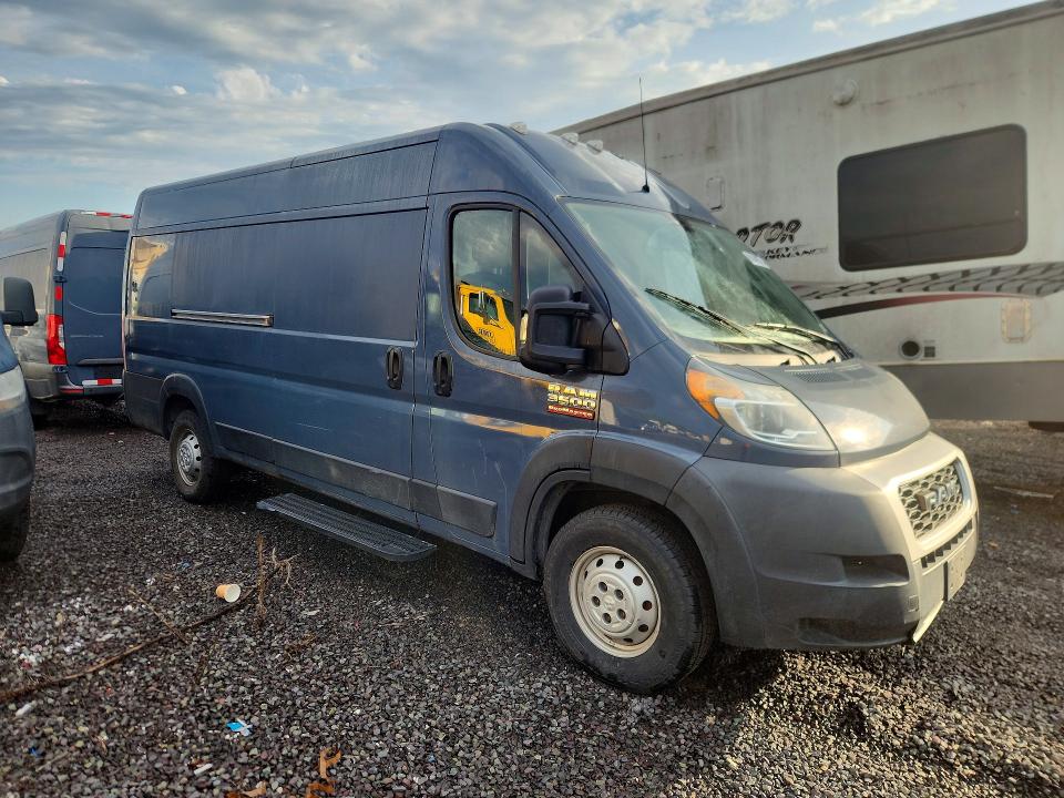 2020 Ram Promaster 3500 მანქანა იყიდება აუქციონზე, vin: 3C6URVJG6LE136538, აუქციონის ნომერი: 61849276