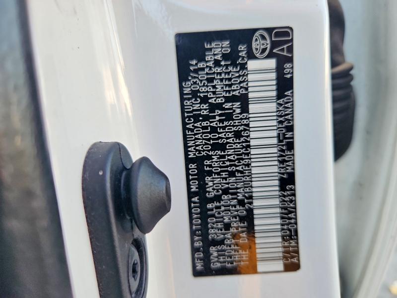 59298306 :رقم المزاد ، 2T1BURHE9EC126789 vin ، 2014 Toyota Corolla مزاد بيع