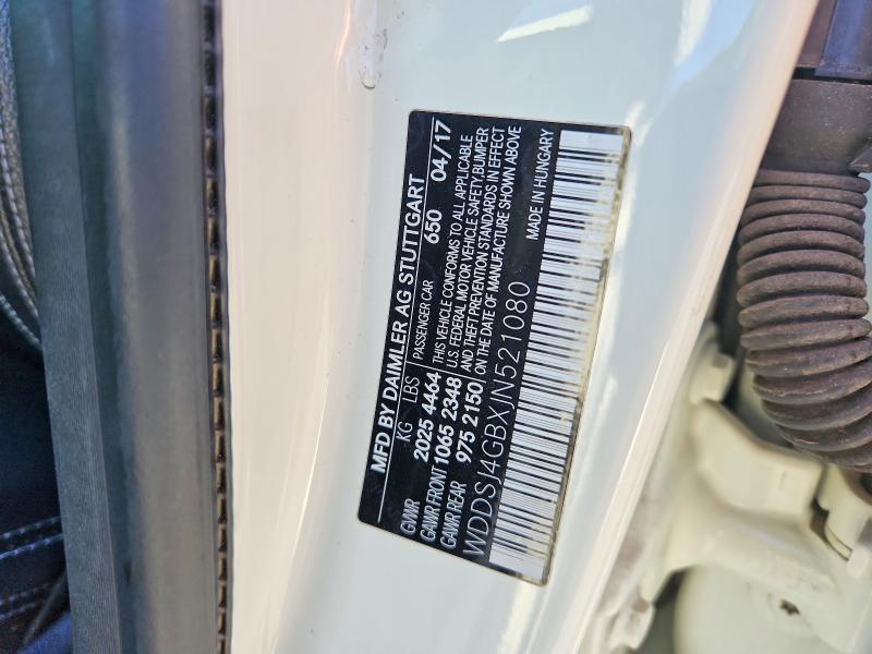 61919906 :رقم المزاد ، WDDSJ4GBXJN521080 vin ، 2018 Mercedes-benz Cla مزاد بيع
