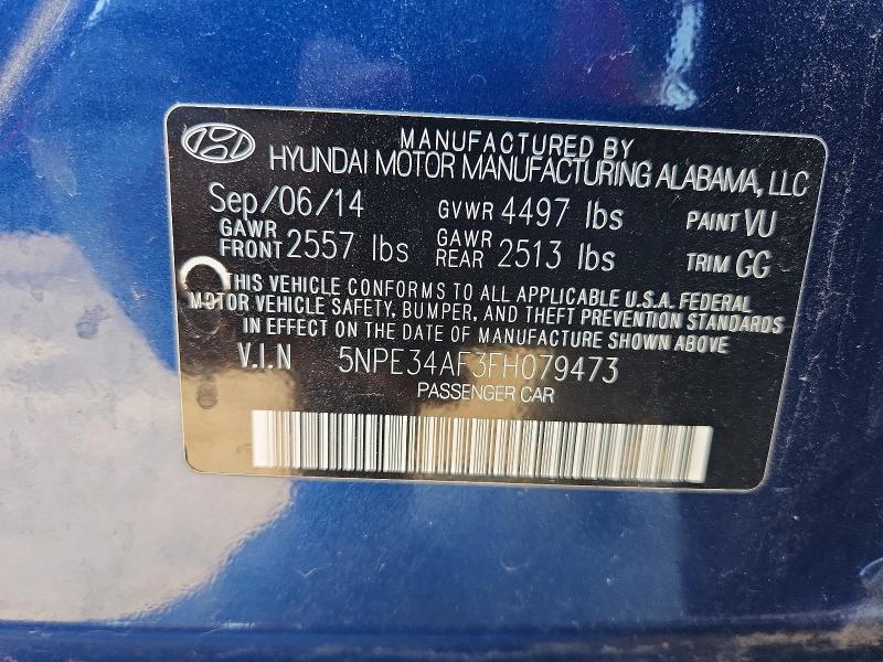 Продаж на аукціоні авто 2015 Hyundai Sonata, vin: 5NPE34AF3FH079473, номер лоту: 60205676