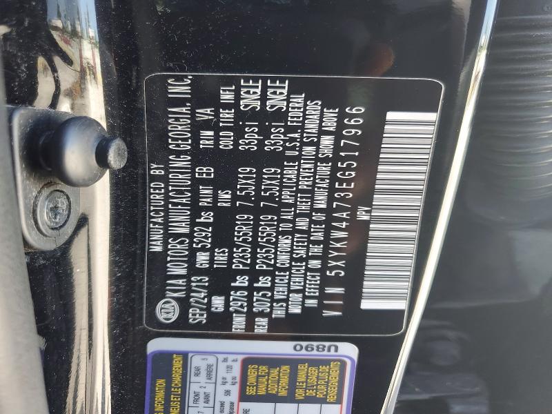 Продажа на аукционе авто 2014 Kia Sorento, vin: 5XYKW4A73EG517966, номер лота: 61102076