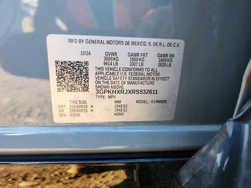 Продажа на аукционе авто 2024 Honda Prologue, vin: 3GPKHXRJXRS532611, номер лота: 62213236
