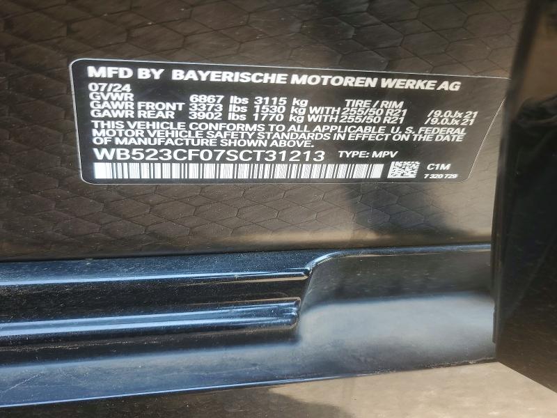 Продаж на аукціоні авто 2025 Bmw Ix, vin: WB523CF07SCT31213, номер лоту: 62792256