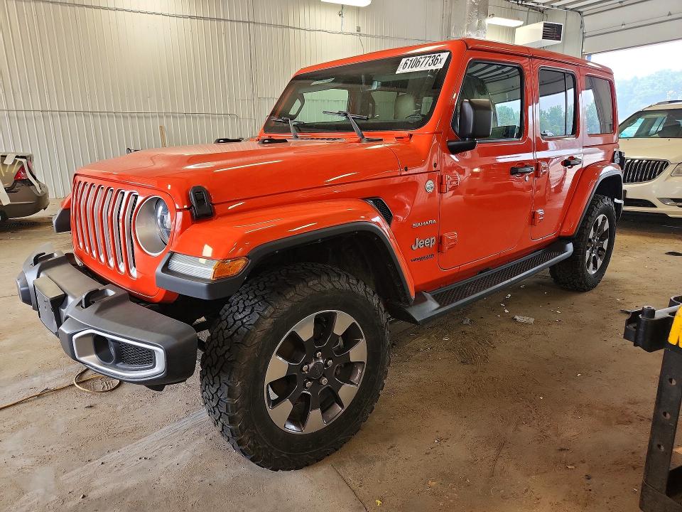 61067736 :رقم المزاد ، 1C4HJXEN5JW216325 vin ، 2018 Jeep Wrangler Unlimited مزاد بيع