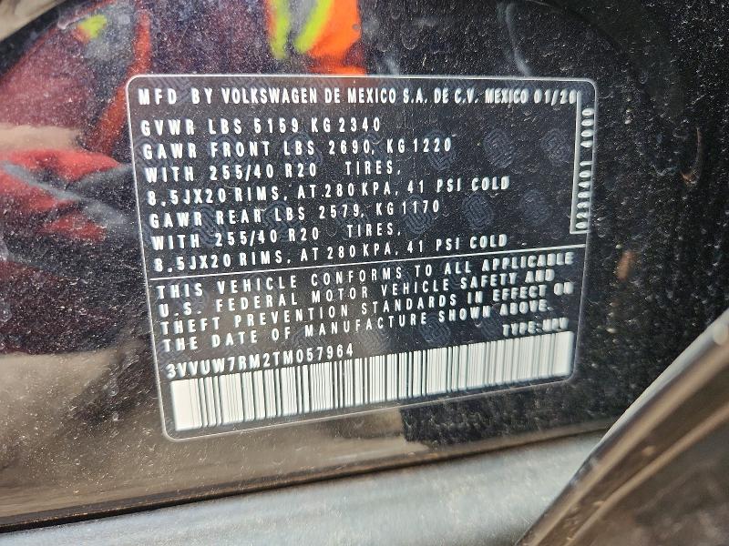 Продаж на аукціоні авто 2026 Volkswagen Tiguan, vin: 3VVUW7RM2TM057964, номер лоту: 59998156