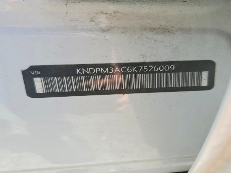 59676736 :رقم المزاد ، KNDPM3AC6K7526009 vin ، 2019 Kia Sportage مزاد بيع