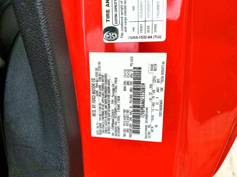 Продажа на аукционе авто 2012 Ford Mustang, vin: 1ZVBP8AM6C5230859, номер лота: 62162256