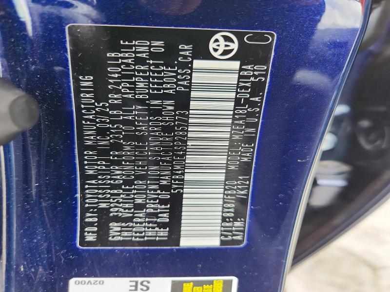 Продажа на аукционе авто 2025 Toyota Corolla, vin: 5YFB4MDE4SP285773, номер лота: 60693896