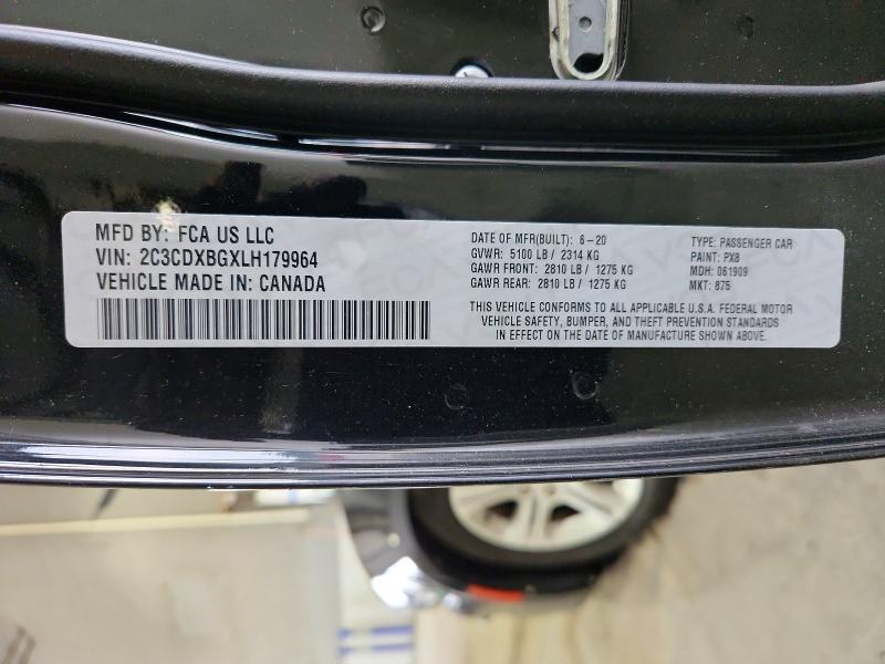 Aukcja sprzedaży 2020 Dodge Charger, vin: 2C3CDXBGXLH179964, numer aukcji: 60474266