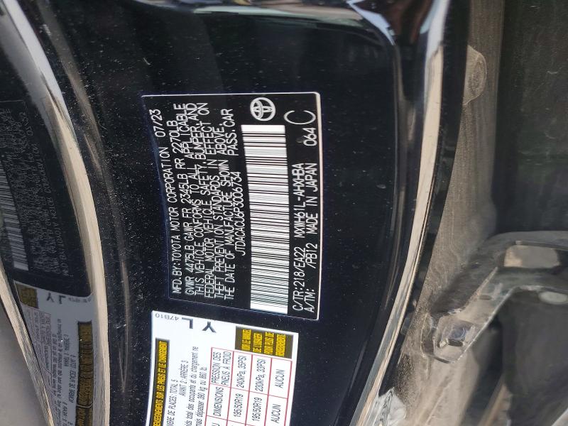 Продажа на аукционе авто 2023 Toyota Prius Prime, vin: JTDACACU6P3006734, номер лота: 59304946