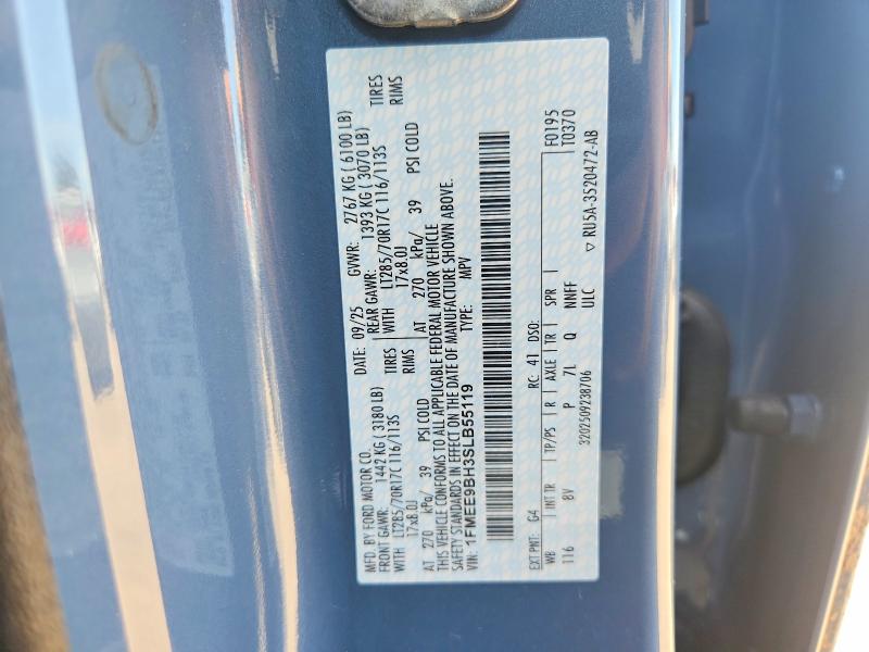 2025 Ford Bronco მანქანა იყიდება აუქციონზე, vin: 1FMEE9BH3SLB55119, აუქციონის ნომერი: 62520666