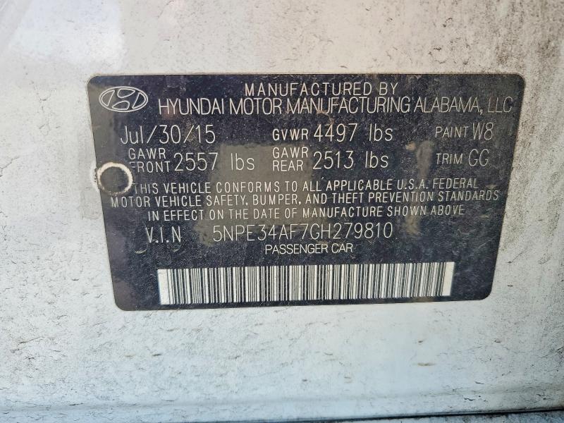 Продаж на аукціоні авто 2016 Hyundai Sonata, vin: 5NPE34AF7GH279810, номер лоту: 59594036