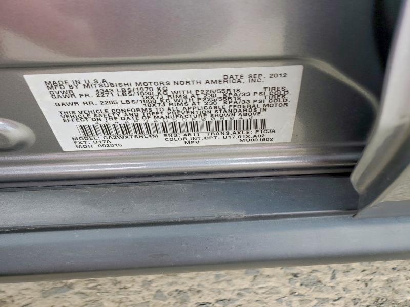 Aukcja sprzedaży 2013 Mitsubishi Outlander Sport, vin: 4A4AP3AU5DE006042, numer aukcji: 62773276