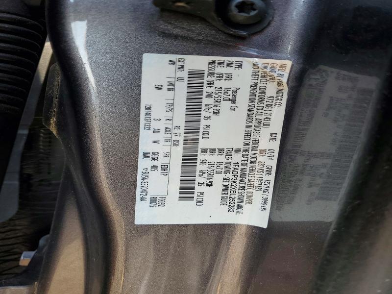 60992836 :رقم المزاد ، 1FADP3K2XEL252282 vin ، 2014 Ford Focus مزاد بيع