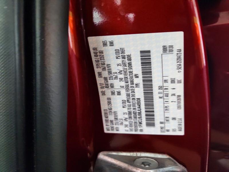 Продажа на аукционе авто 2018 Ford Escape, vin: 1FMCU9J98JUA45938, номер лота: 60139366