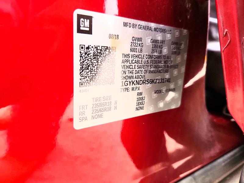 Aukcja sprzedaży 2019 Cadillac Xt5, vin: 1GYKNDRS6KZ131741, numer aukcji: 60965936