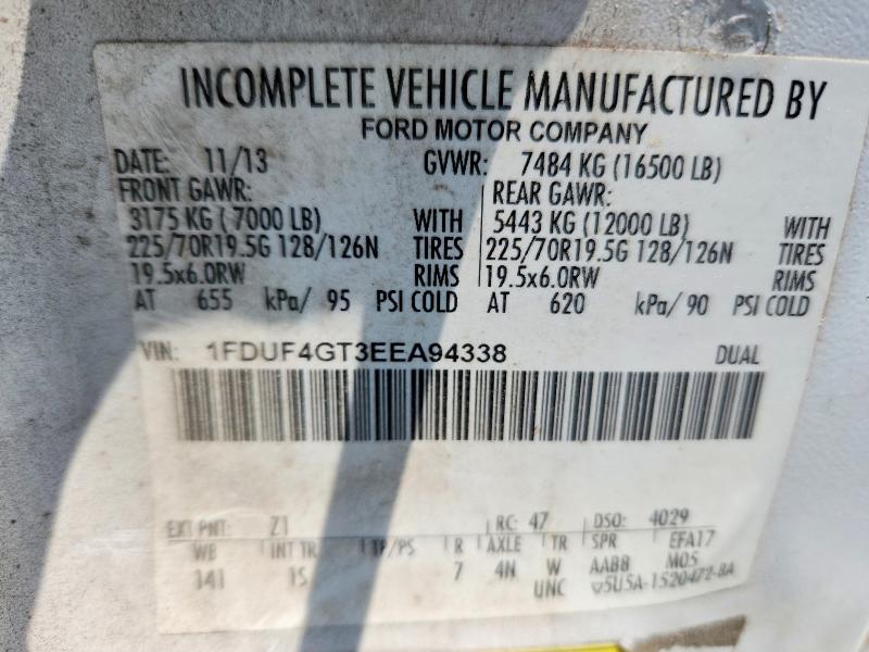 2014 Ford F450 მანქანა იყიდება აუქციონზე, vin: 1FDUF4GT3EEA94338, აუქციონის ნომერი: 61446336