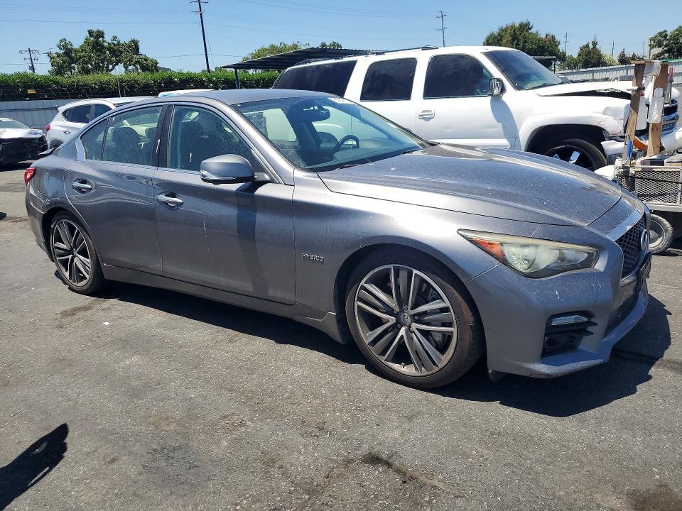 2014 Infiniti Q50 Hybrid მანქანა იყიდება აუქციონზე, vin: JN1AV7AP4EM691305, აუქციონის ნომერი: 61876736