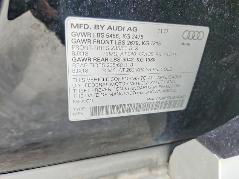 Aukcja sprzedaży 2018 Audi Q5, vin: WA1ANAFY3J2090401, numer aukcji: 59720866