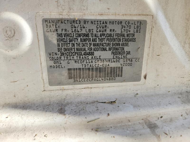 Aukcja sprzedaży 2016 Nissan Versa Note, vin: 3N1CE2CPXGL404880, numer aukcji: 61885236