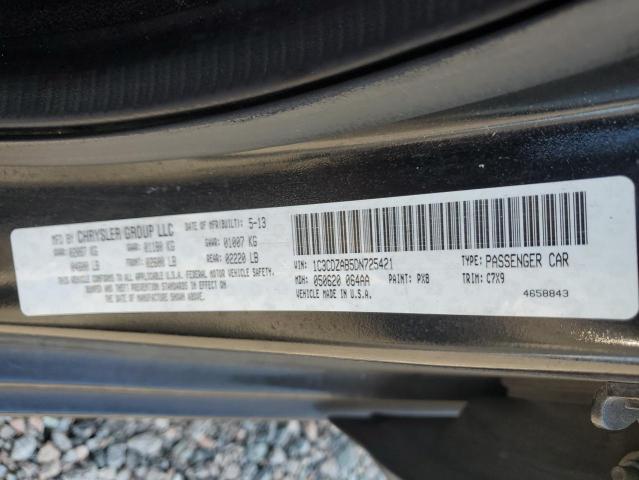 59291406 :رقم المزاد ، 1C3CDZAB5DN725421 vin ، 2013 Dodge Avenger مزاد بيع
