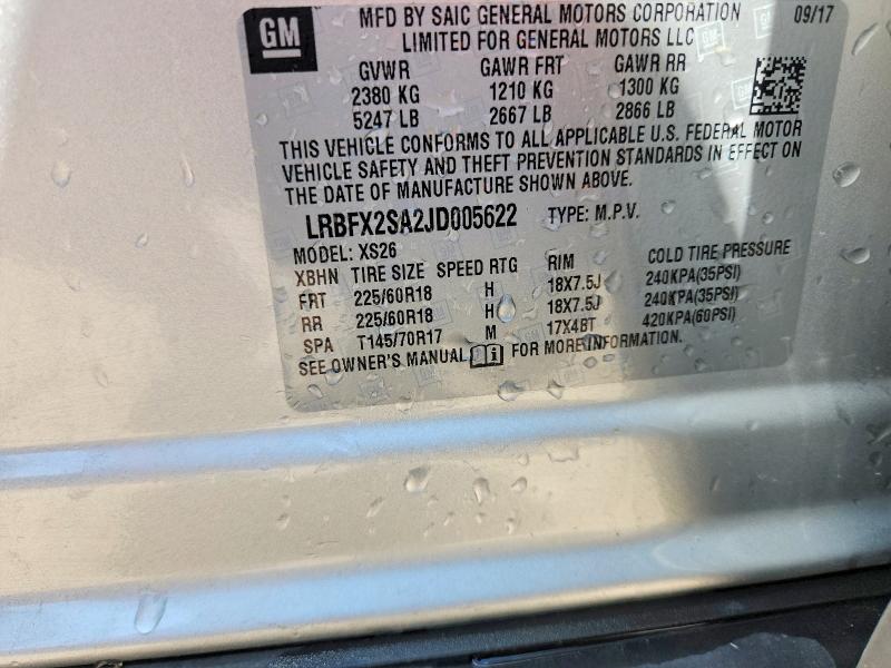 Продажа на аукционе авто 2018 Buick Envision, vin: LRBFX2SA2JD005622, номер лота: 59891066