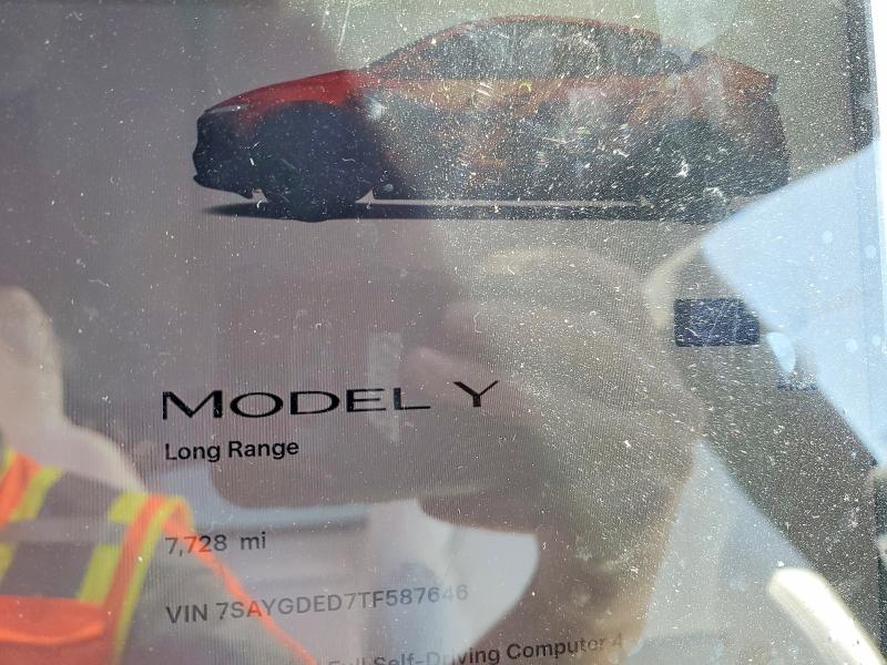 61752816 :رقم المزاد ، 7SAYGDED7TF587646 vin ، 2026 Tesla Model Y مزاد بيع