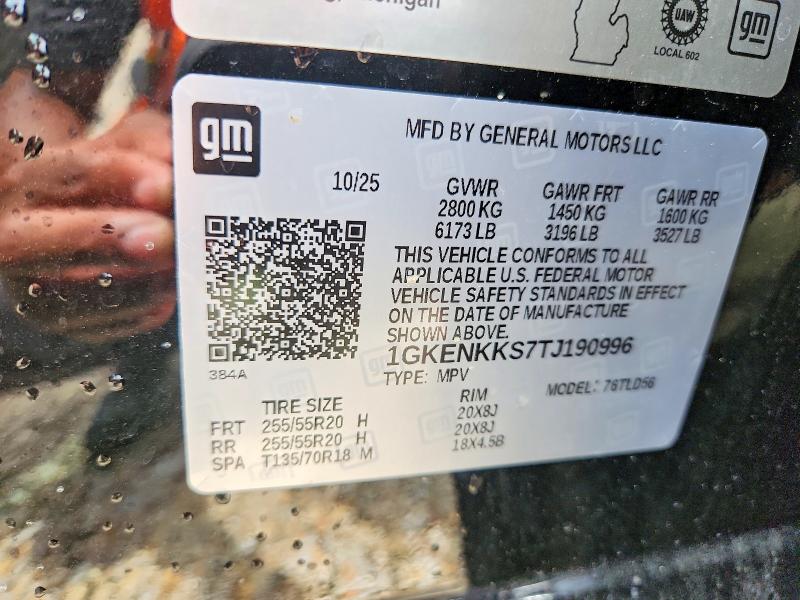 Продажа на аукционе авто 2026 Gmc Acadia, vin: 1GKENKKS7TJ190996, номер лота: 62113766