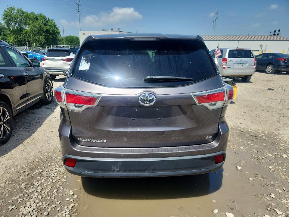 59649636 :رقم المزاد ، 5TDZARFH3ES005803 vin ، 2014 Toyota Highlander مزاد بيع