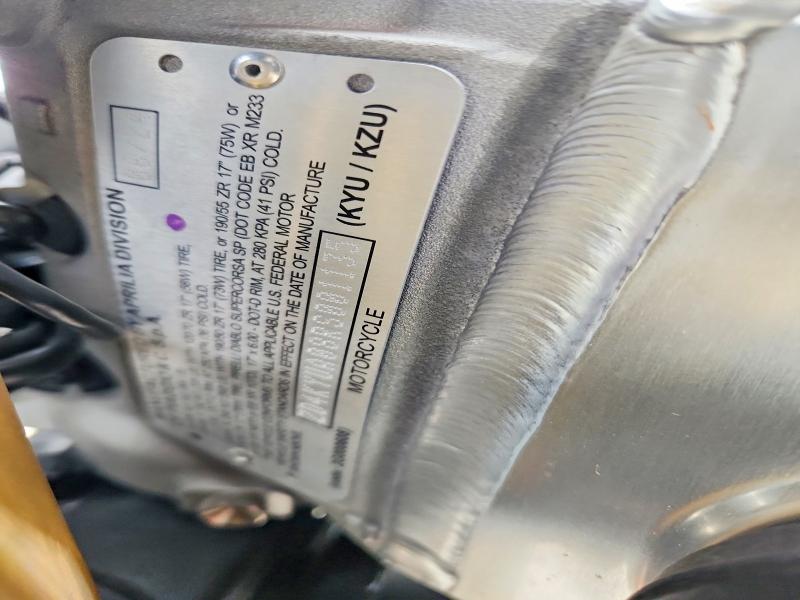 Aukcja sprzedaży 2024 Aprilia Rsv4, vin: ZD4KYUA08RS001135, numer aukcji: 62569166