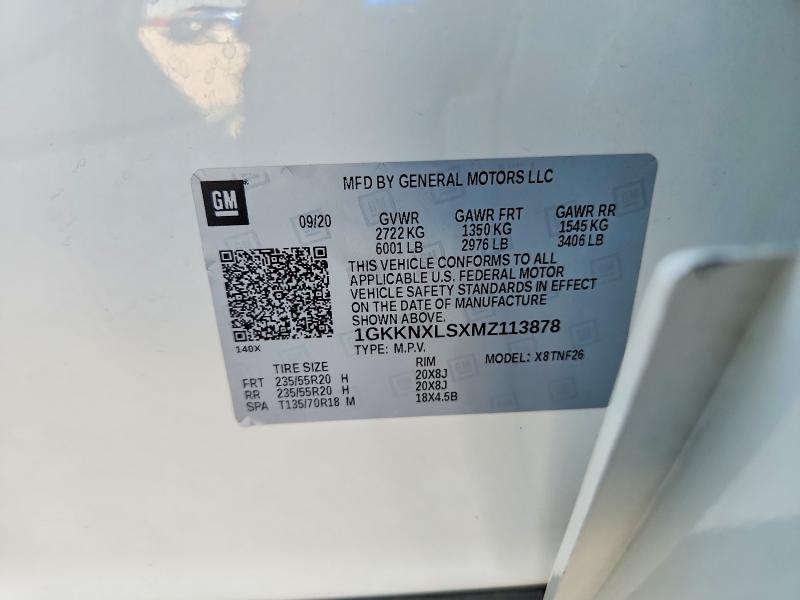 Продаж на аукціоні авто 2021 Gmc Acadia, vin: 1GKKNXLSXMZ113878, номер лоту: 63029956