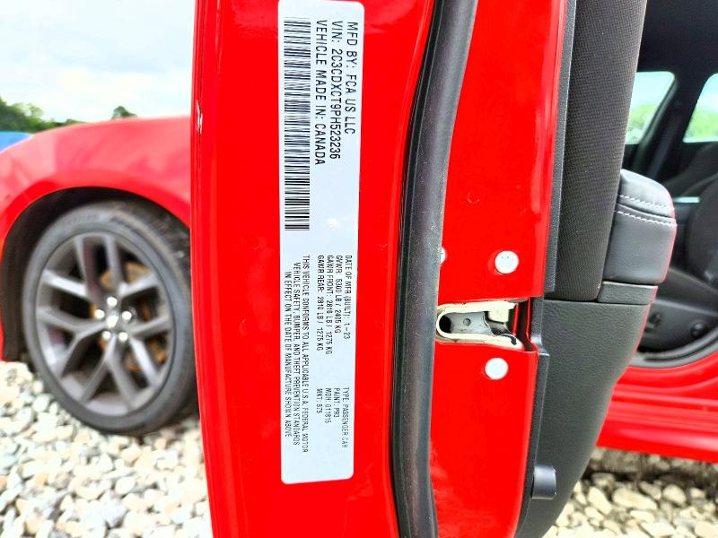 Aukcja sprzedaży 2023 Dodge Charger, vin: 2C3CDXCT9PH523236, numer aukcji: 62070236