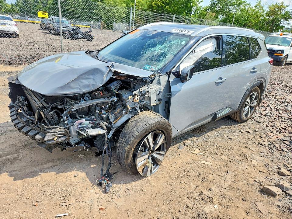 59585136 :رقم المزاد ، JN8AT3CB4MW203314 vin ، 2021 Nissan Rogue مزاد بيع