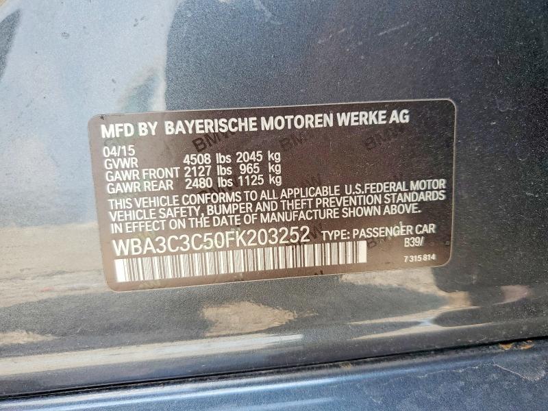 Aukcja sprzedaży 2015 Bmw 320, vin: WBA3C3C50FK203252, numer aukcji: 61331056